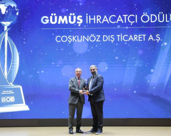 Coşkunöz Dış Ticaret, Gümüş Kategori İhracatçı Ödülü Aldı