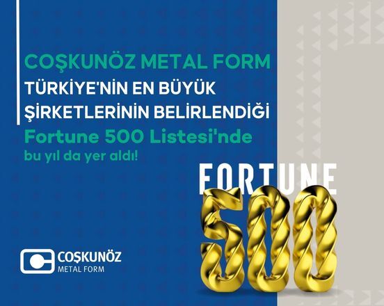 Fortune 500 Araştırması Listesi'nde Yerimizi Aldık!